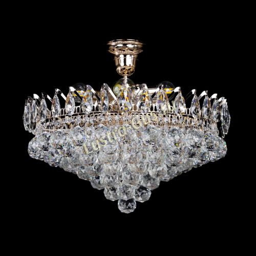 Люстра Корона Капель шар 5 ламп в Химках Гусь Хрустальный
