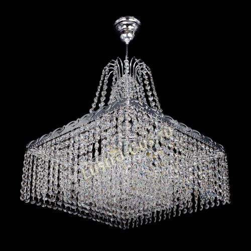 Люстра Квадрат Оптикон с подвесом в Химках Гусь Хрустальный