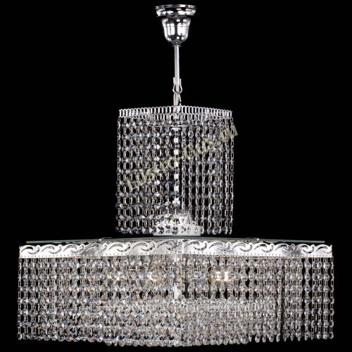 Люстра Квадрат с подвесом в Химках Гусь Хрустальный