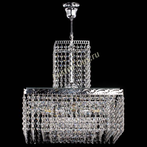 Люстра Квадрат с подвесом в Химках Гусь Хрустальный