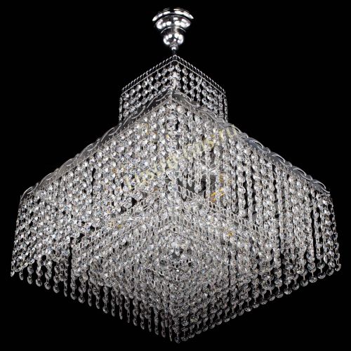 Люстра Квадрат с подвесом в Химках Гусь Хрустальный