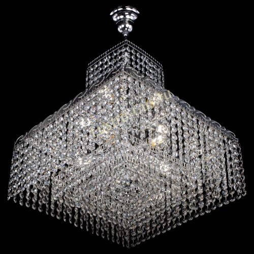 Люстра Квадрат с подвесом в Химках Гусь Хрустальный