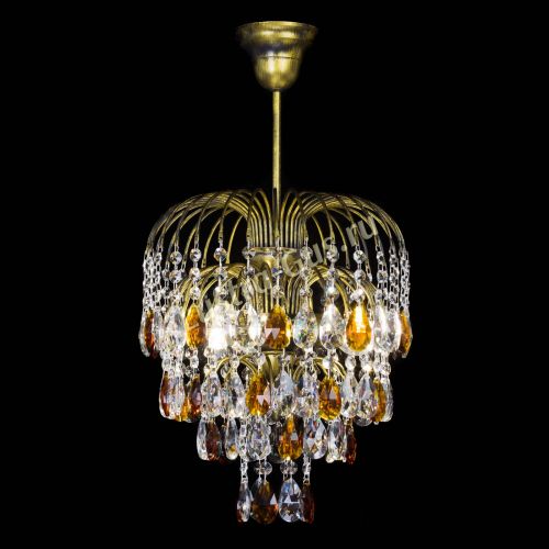 Люстра Лора №3 под бронзу чайная в Химках Гусь Хрустальный
