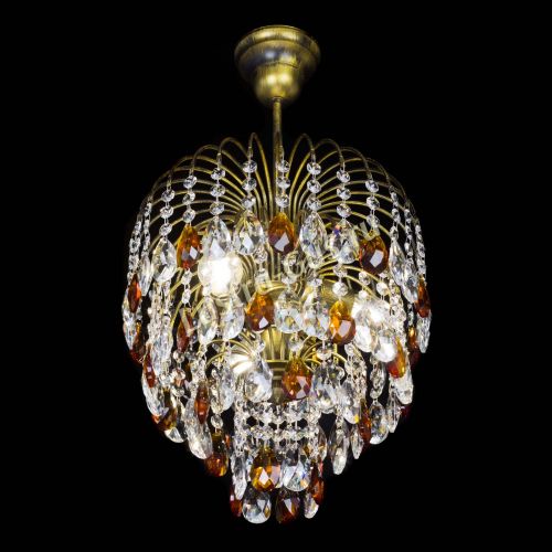 Люстра Лора №3 под бронзу чайная в Химках Гусь Хрустальный