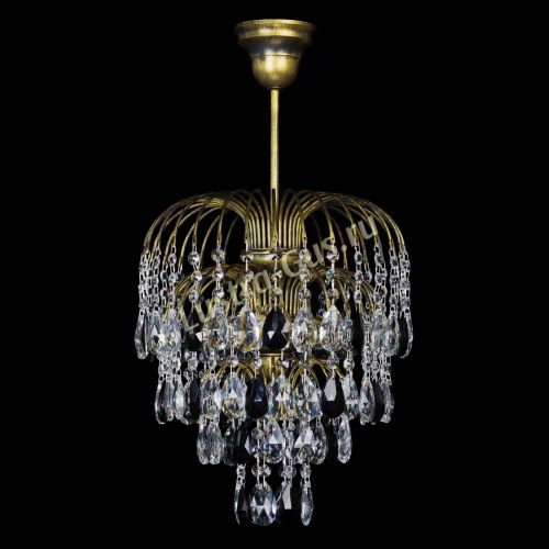 Люстра Лора №3 под бронзу черная в Химках Гусь Хрустальный