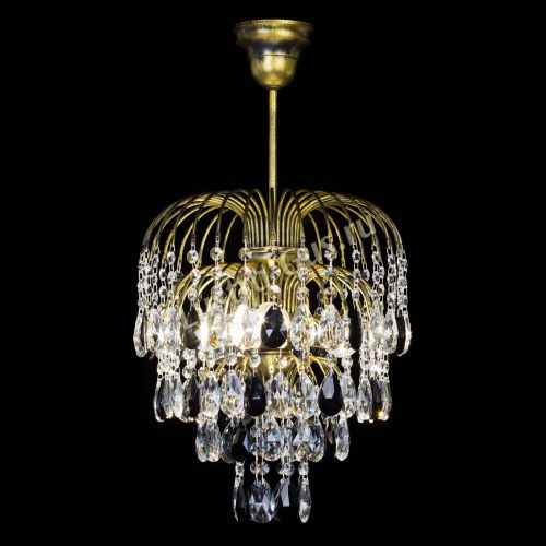 Люстра Лора №3 под бронзу черная в Химках Гусь Хрустальный