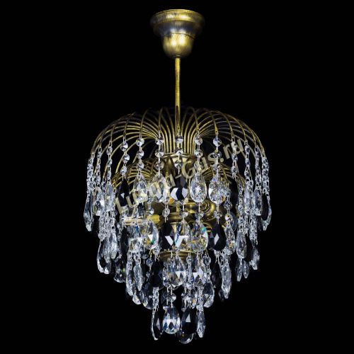 Люстра Лора №3 под бронзу черная в Химках Гусь Хрустальный