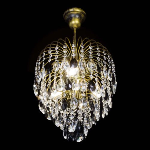 Люстра Лора №3 под бронзу черная в Химках Гусь Хрустальный
