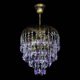 Люстра Лора №3 под бронзу фиолетовая в Химках