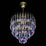 Люстра Лора №3 под бронзу фиолетовая в Химках