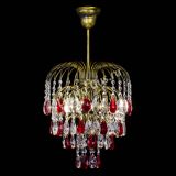 Люстра Лора №3 под бронзу красная в Химках