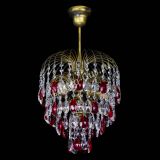 Люстра Лора №3 под бронзу красная в Химках