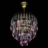 Люстра Лора №3 под бронзу красная в Химках