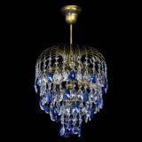 Люстра Лора №3 под бронзу синяя в Химках