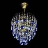 Люстра Лора №3 под бронзу синяя в Химках