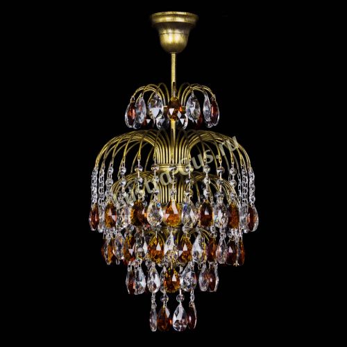 Люстра Лора №3 журавлик Чайная под бронзу в Химках Гусь Хрустальный