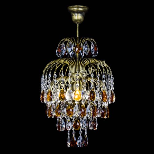 Люстра Лора №3 журавлик Чайная под бронзу в Химках Гусь Хрустальный