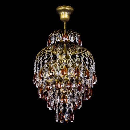 Люстра Лора №3 журавлик Чайная под бронзу в Химках Гусь Хрустальный