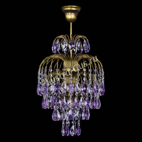 Люстра Лора №3 журавлик Фиолетовая под бронзу в Химках Люстра Лора №3 журавлик Фиолетовая под бронзу в Химках