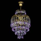 Люстра Лора №3 журавлик Фиолетовая под бронзу в Химках Люстра Лора №3 журавлик Фиолетовая под бронзу в Химках