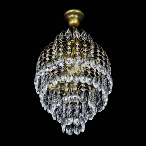 Люстра Лора №3 журавлик под бронзу в Химках Гусь Хрустальный