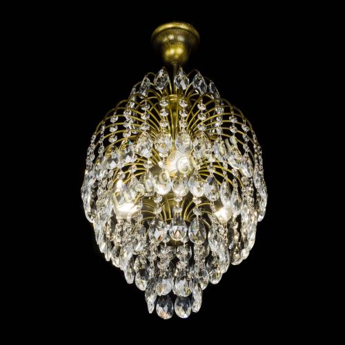 Люстра Лора №3 журавлик под бронзу в Химках Гусь Хрустальный