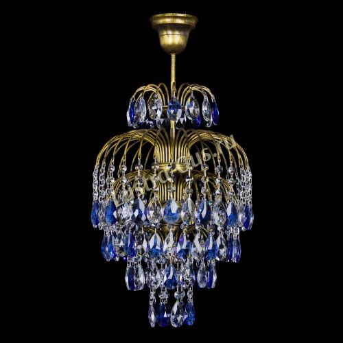 Люстра Лора №3 журавлик Синяя под бронзу в Химках Люстра Лора №3 журавлик Синяя под бронзу в Химках