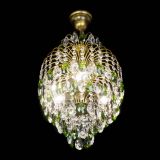 Люстра Лора №3 журавлик Зеленая под бронзу в Химках