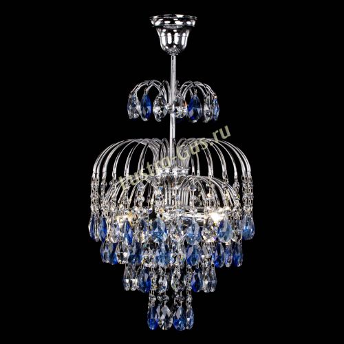 Люстра Лора №3 журавлик синяя в Химках Гусь Хрустальный