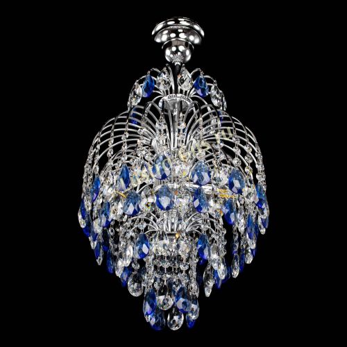 Люстра Лора №3 журавлик синяя в Химках Гусь Хрустальный