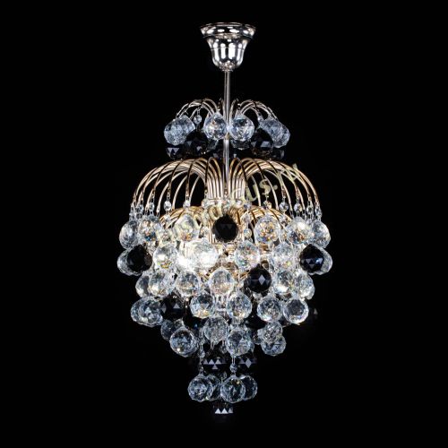 Люстра Лора Шар 40 черная в Химках Гусь Хрустальный