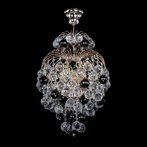 Люстра Лора Шар 40 черная в Химках Гусь Хрустальный