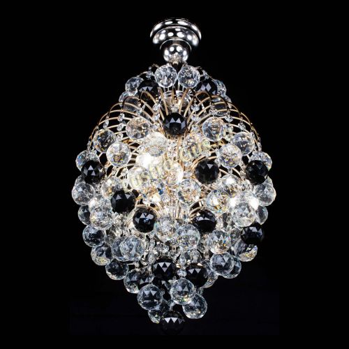 Люстра Лора Шар 40 черная в Химках Гусь Хрустальный