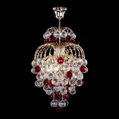 Люстра Лора Шар 40 красная в Химках Гусь Хрустальный