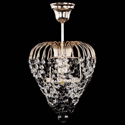 Люстра Малинка обтикон черная в Химках Гусь Хрустальный