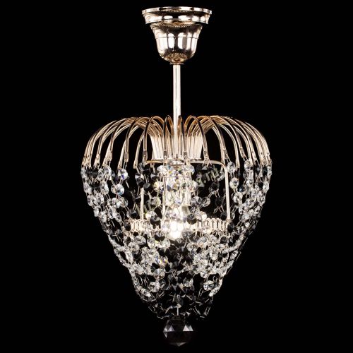 Люстра Малинка обтикон черная в Химках Гусь Хрустальный