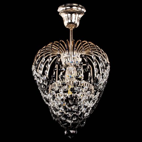 Люстра Малинка обтикон черная в Химках Гусь Хрустальный