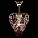 Люстра Малинка обтикон красная в Химках