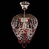 Люстра Малинка обтикон красная в Химках