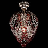 Люстра Малинка обтикон красная в Химках