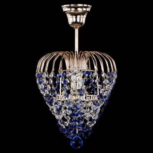 Люстра Малинка обтикон синяя