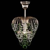 Люстра Малинка обтикон зеленая в Химках