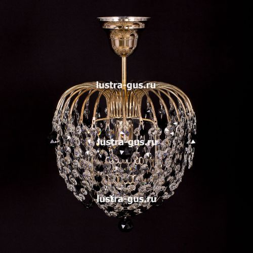 Люстра Малинка шар черная в Химках Гусь Хрустальный