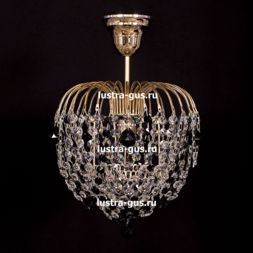 Люстра Малинка шар черная в Химках Гусь Хрустальный