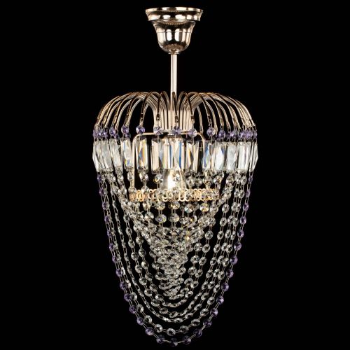 Люстра Малинка Водоворот фиолетовая в Химках Гусь Хрустальный