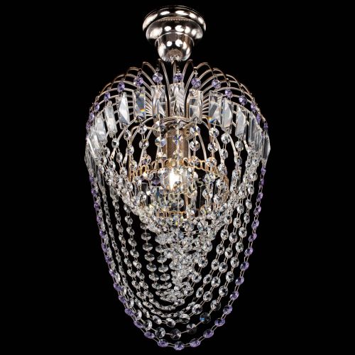 Люстра Малинка Водоворот фиолетовая в Химках Гусь Хрустальный