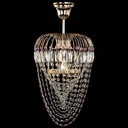 Люстра Малинка Водоворот розовая в Химках Гусь Хрустальный