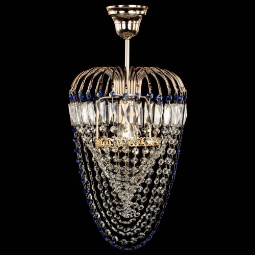 Люстра Малинка Водоворот синяя в Химках Гусь Хрустальный