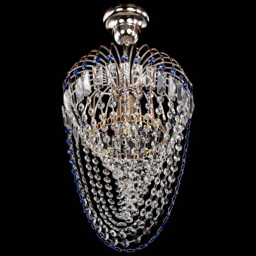 Люстра Малинка Водоворот синяя в Химках Гусь Хрустальный