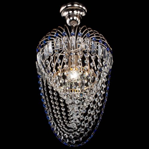 Люстра Малинка Водоворот синяя в Химках Гусь Хрустальный